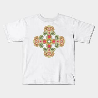 Retro '60s Pattern Cross Kids T-Shirt